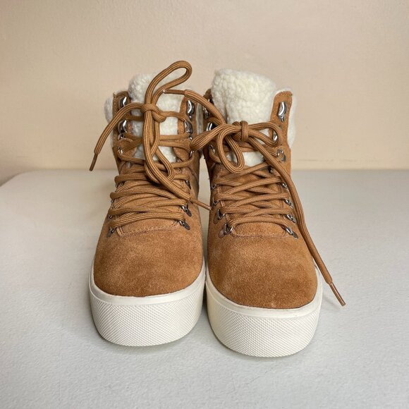 Marc Fisher Darlen Leather Platform Ankle Boots Size 7.5 - Picture 9 of 16